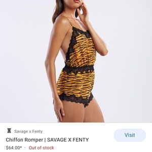 Savage Fenty Chiffon Romper SZ S